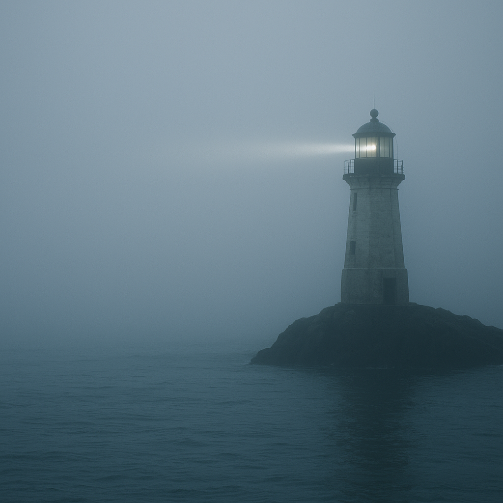 First Time Using the Foghorn in the Lighthouse
